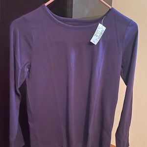 Long sleeve purple shirt with tags